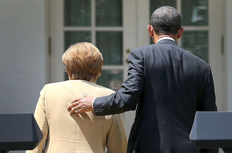 Bringen sie den Frieden? Bundeskanzlerin Angela Merkel und US-Präsident Barack Obama. (Archivbild)