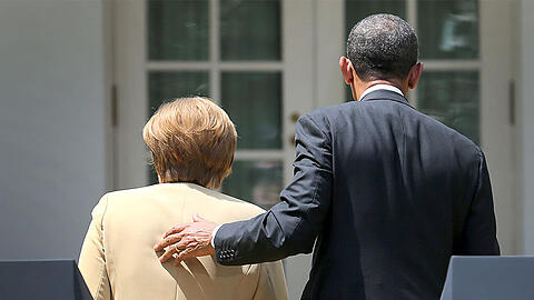 Bringen sie den Frieden? Bundeskanzlerin Angela Merkel und US-Präsident Barack Obama. (Archivbild)