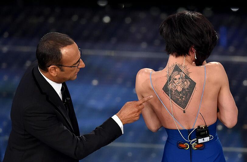 Conchita Wurst beim Musikwettbewerb von Sanremo