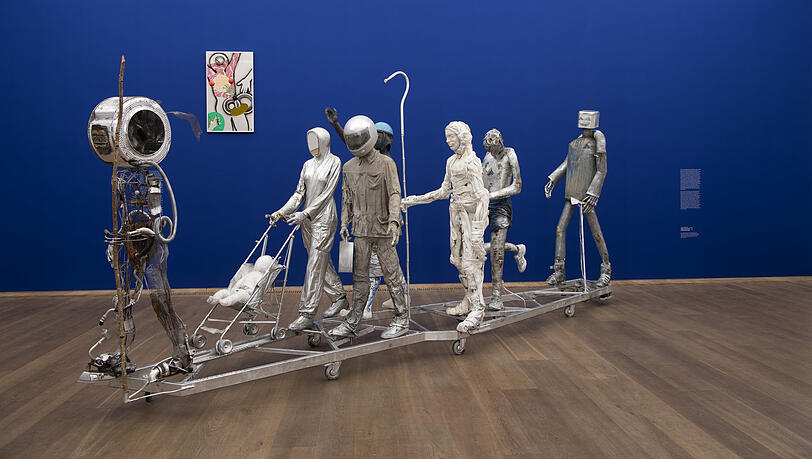 Die Künstler Pawel Althamer mit Pawel Buchholz, Marcin Leszczynski, Michal Mioduszewski, Daniel Hans, Slawomir Mocarski, Julia Matea Petelska und Jedrzej Rogozinski schufen 2010 die "Brodno People".