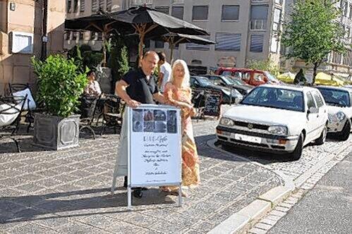 'Heike und Jan WErner auf dem "Privatparplatz der Politesse