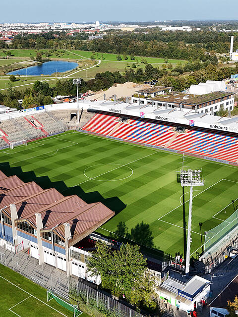 Aktuelle Heimspielstätte der SpVgg Unterhaching.
