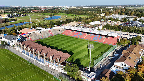 Aktuelle Heimspielstätte der SpVgg Unterhaching.