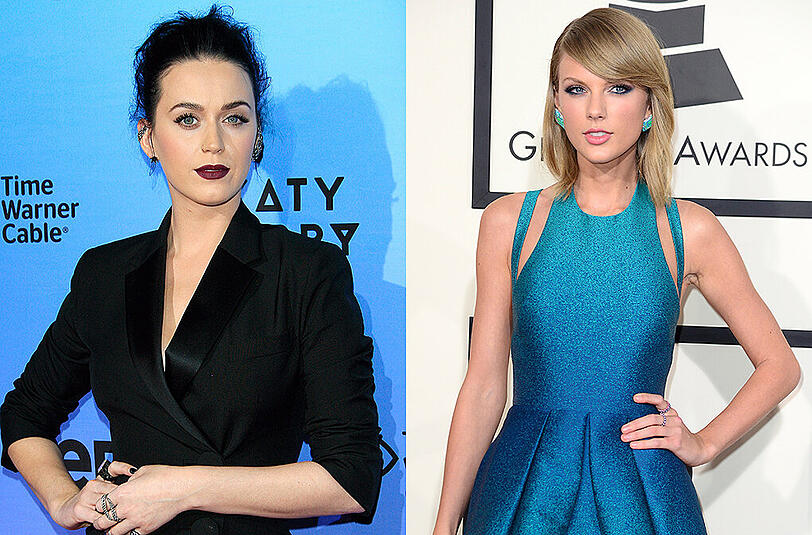 Katy Perry und Taylor Swift waren beide mit...