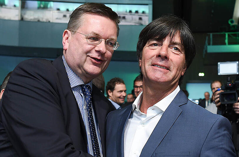 Reinhard Grindel (links) und Joachim Löw.
