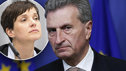 Günther Oettinger hat sich laut Deutschlandfunk abfällig über Frauke Petry geäußert.