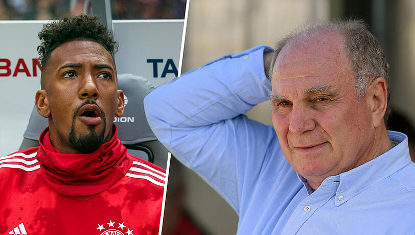 Meinungsverschiedenheit: Jérôme Boateng (li.) und Uli Hoeneß beim FC Bayern. Meinungsverschiedenheit: Jérôme Boateng (li.) und Uli Hoeneß beim FC Bayern.