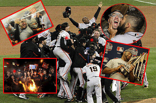 Jubel in San Francisco: Die Giants haben in der Nacht auf Montag zum siebten Mal die World Series gewonnen.