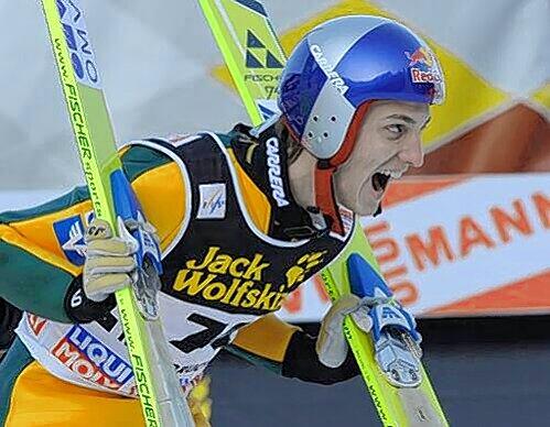 Bejubelt seinen Sieg in Innsbruck: Österreichs Super-Adler Gregor Schlierenzauer.