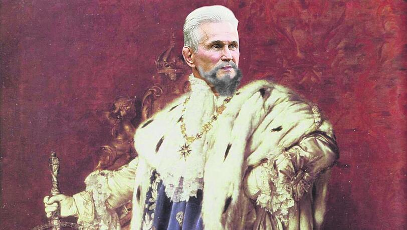 Es geht ein ganz Großer: Jupp Heynckes als König Ludwig II. Es geht ein ganz Großer: Jupp Heynckes als König Ludwig II.