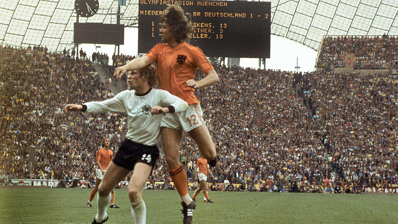 Hoeneß beim WM-Triumph 1974 in München.