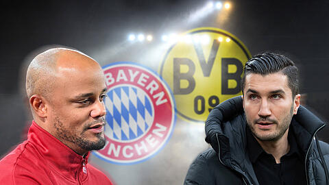 Eine der jüngsten Trainer der Bundesliga: Bayern-Coach Vincent Kompany und BVB-Trainer Nuri Sahin.