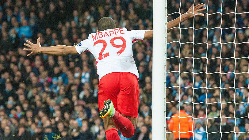 Für Monaco waren Falcao (32./61.) und Kylian Mbappe Lottin (40. - im Bild) erfolgreich. Falcao hätte sogar ein weiteres Mal treffen können, verschoss aber einen Foulelfmeter (50.).