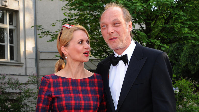 Schauspieler Martin Brambach und seine Frau Christine Sommer.