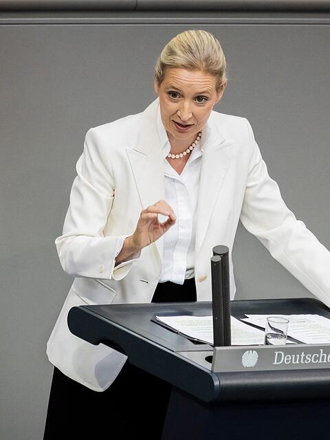 Weidel sieht Schwarz-Rot am Ende.