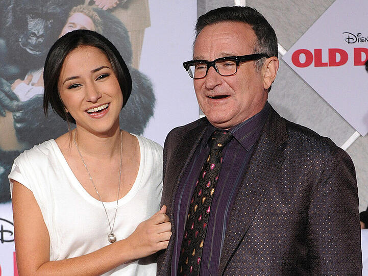 Robin Williams und seine Tochter Zelda bei einer Veranstaltung