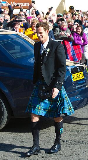Andy Murray hat seine Jugendliebe Kim Sears in seiner schottischen Heimatstadt Dunblane geheiratet. Die Bilder.