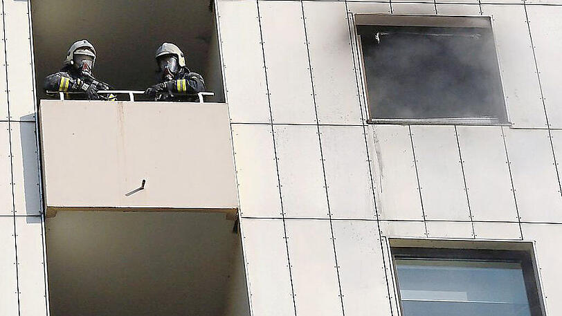 Im siebten Stock brach das Feuer aus.