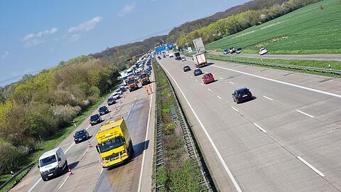 Eingeschränkter Verkehr auf der Autobahn 7 zwischen den Anschlussstellen Hildesheim-Drispenstedt und Laatzen.