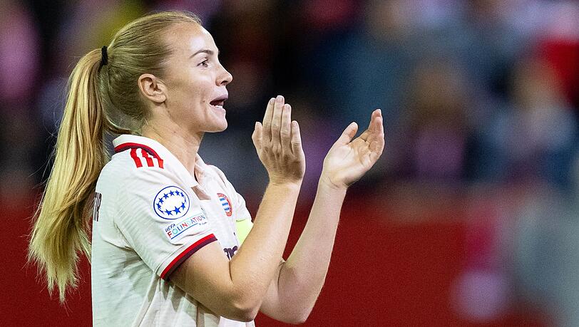Spielt sie, spielt sie nicht? Der Einsatz von Bayern-Kapitänin Glodis Viggosdottir gegen Wolfsburg ist fraglich.