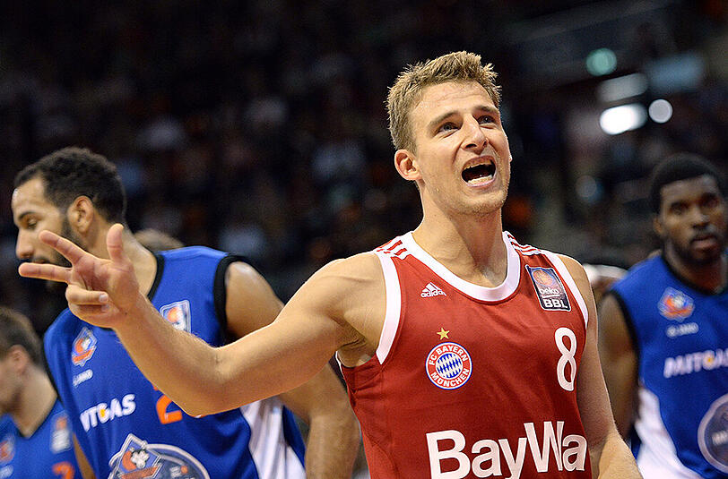 Heiko Schaffartzik während dem ersten Saisonspiel der Basketballer vom FC Bayern