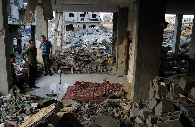 Zerstörung in Beit Hanun.