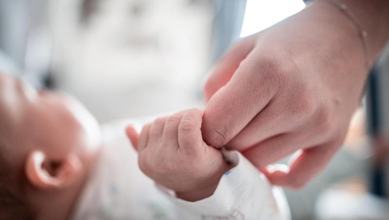 Ein Baby klammert sich an den Finger seiner Mutter. Frauen in Deutschland haben im Jahr 2019 weniger Babys auf die Welt gebracht als 2018. Ein Baby klammert sich an den Finger seiner Mutter. Frauen in Deutschland haben im Jahr 2019 weniger Babys auf die Welt gebracht als 2018.