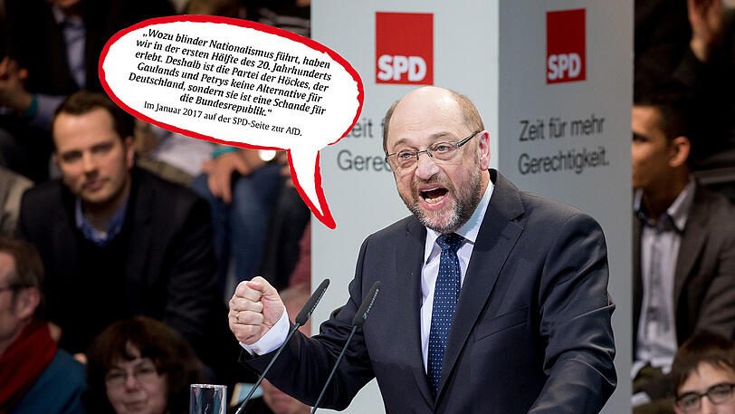 Die stärksten Aussagen des SPD-Kanzlerkandidaten Martin Schulz in der Bilderstrecke zum Durchklicken.