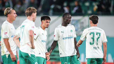 Entt&auml;uschung in F&uuml;rth: Wieder hat es nicht f&uuml;r den Heimsieg gereicht.