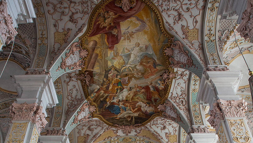 Die Decke der Heilig-Geist-Kirche.