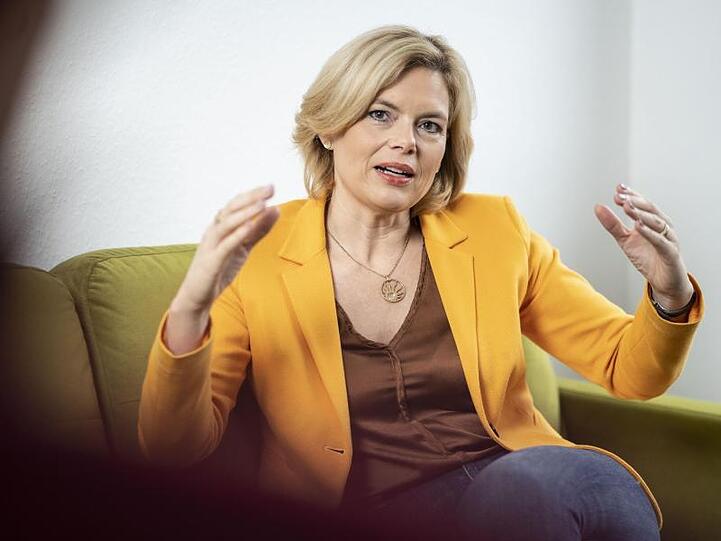 Julia Klöckner, Bundesministerin für Ernährung und Landwirtschaft (CDU), während eines Redaktionsgesprächs mit der Deutschen Presse-Agentur (dpa).
