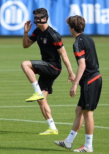 Die Bilder vom Abschlusstraining der Bayern vor dem Barca-Spiel!