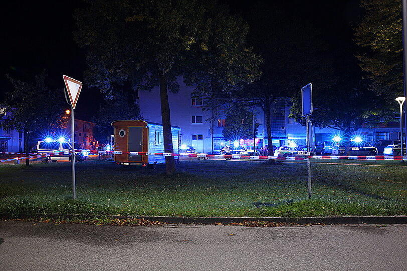 Ein Großaufgebot der Polizei war vor Ort.