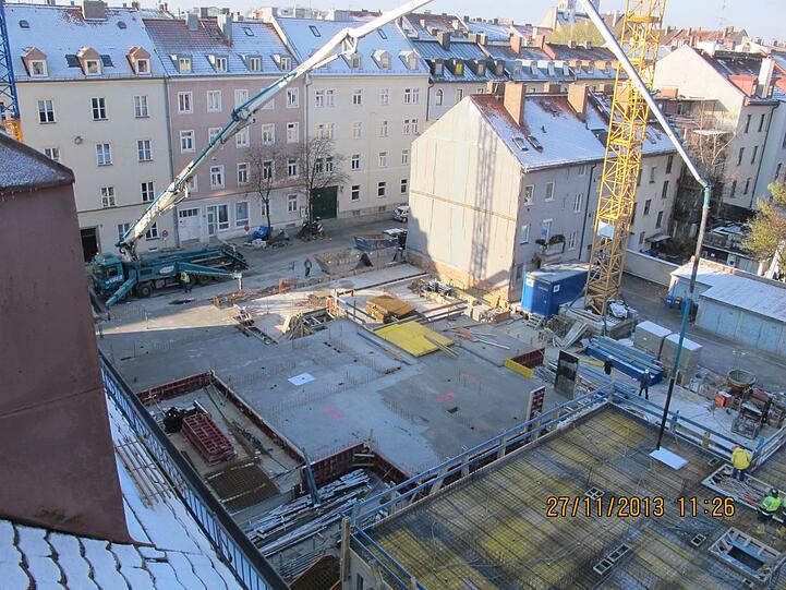 Das Bild von oben zeigt die Dimension des Projekts.