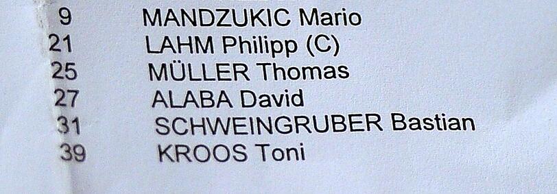 Die Panne von Basel: Auf dem Aufstellungszettel wurde aus Schweinsteiger "Schweingruber".