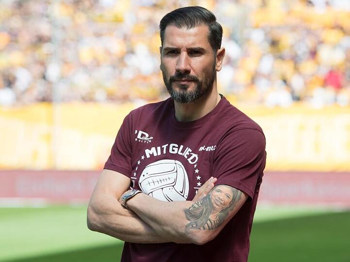 Dynamos Trainer Cristian Fiel. Foto: Sebastian Kahnert/Archivbild