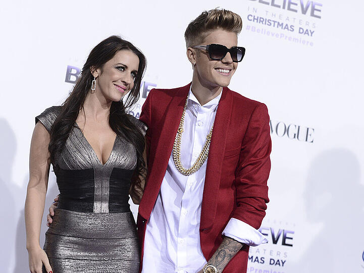 Pattie Mallette mit Sohnemann bei der Premiere seines Films "Justin Bieber's Believe"