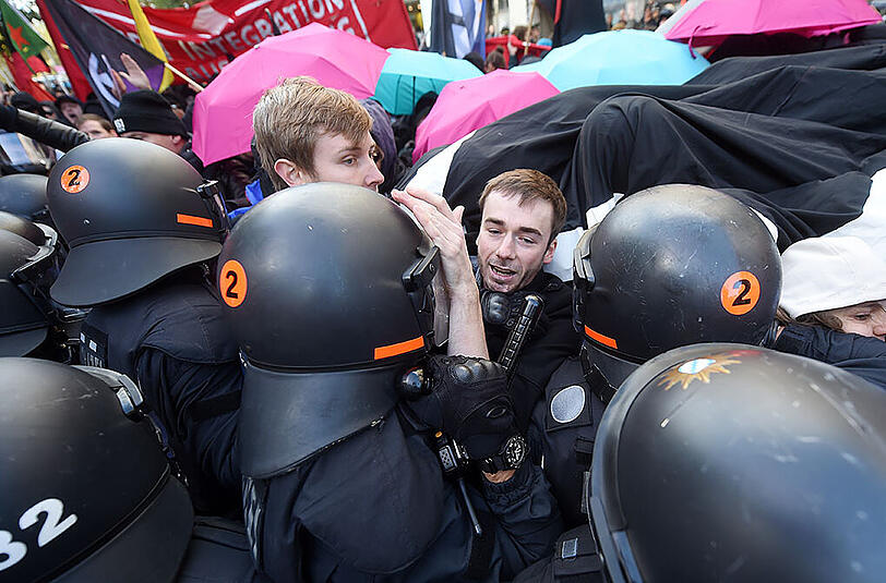Laut Polizei gab es insgesamt elf Festnahmen im Rahmen der Demo gegen das Integrationsgesetz der CSU.