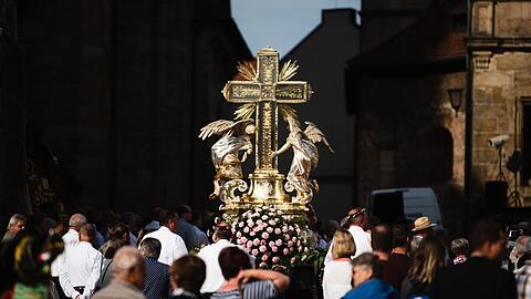 Das Domkreuz ist bei der Prozession in Bamberg dabei. (Archivbild)