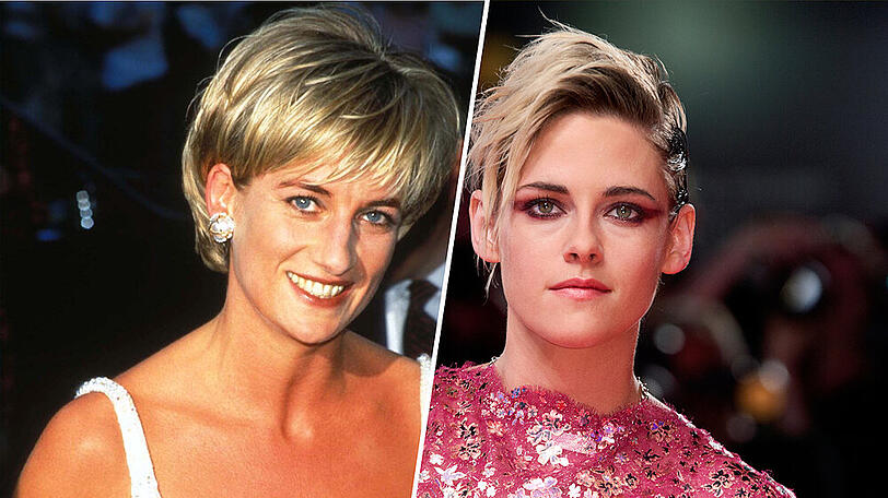 Prinzessin Diana (l.) wird in einem neuen Film von Kristen Stewart verkörpert