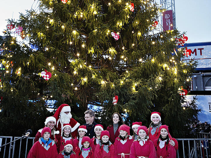 Das kommt noch: Soweit das royale Jahr. Was jetzt noch ansteht, sind die niedlichen Weihnachtsmotive, mit denen die Royals ihre Fans beglücken - hier ein kleiner Vorgeschmack mit Prinzessin Mary von Dänemark vor dem Christbaum in Kopenhagen...