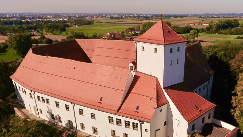 Außenansicht des Wittelsbacher Schlosses in Friedberg. Foto: E. Diehl/Stadt Friedberg/dpa/Archivbild