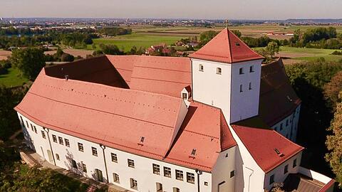 Außenansicht des Wittelsbacher Schlosses in Friedberg. Foto: E. Diehl/Stadt Friedberg/dpa/Archivbild