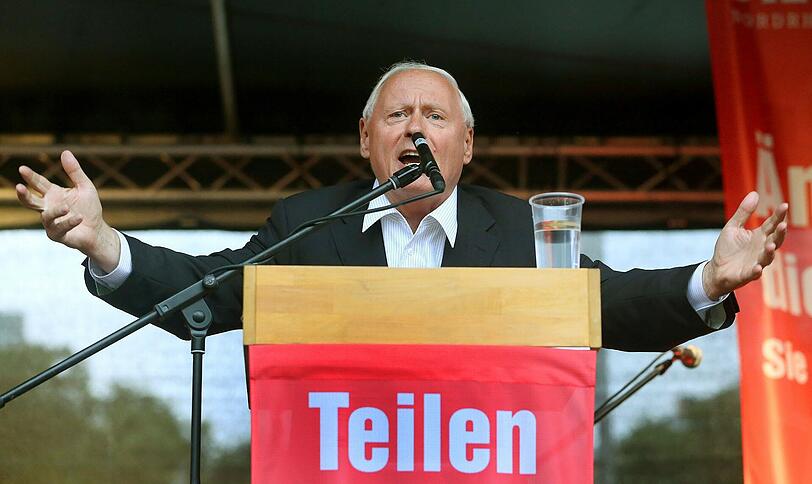 Lieber raus aus dem Euro: Oskar Lafontaines Rat für Euro-Schuldenstaaten