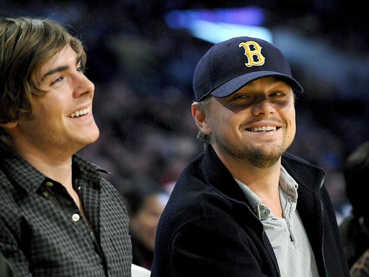Zac Efron mit Leonardo DiCaprio