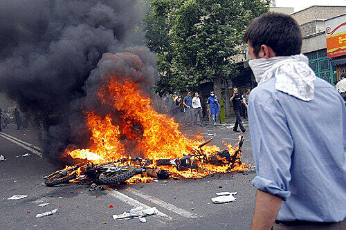 Proteste in der iranischen Hauptstadt Teheran