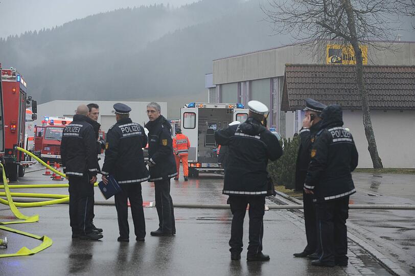 Feuer in einer Behindertenwerkstatt Titisee-Neustadt.