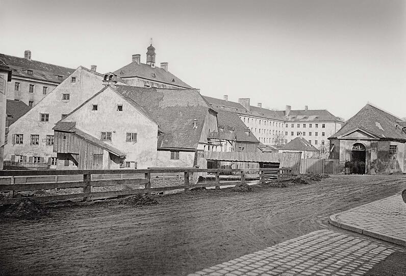 Die Kainzmühle am Katzen- oder Malzmühlbach im Jahr 1878.