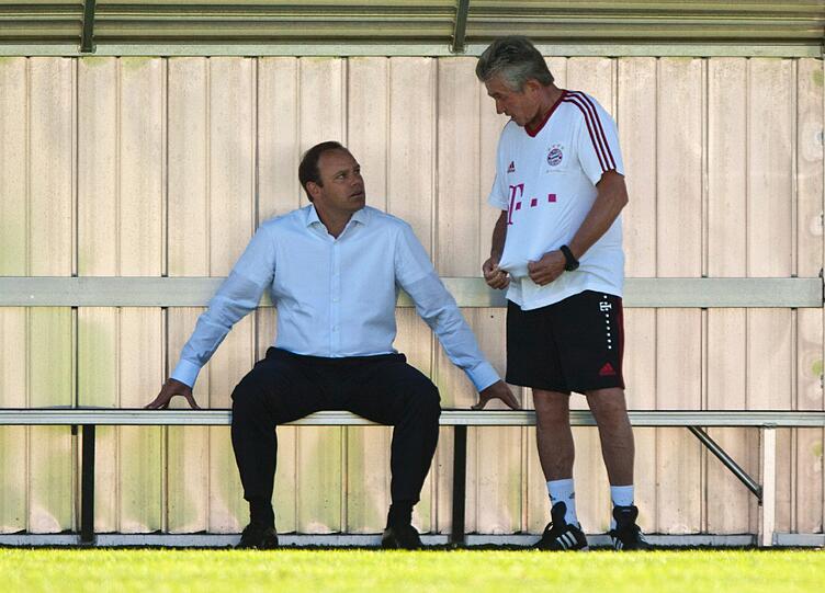 Jupp Heynckes hatte bei seiner  Rückkehr zu Bayern München nur einen Rumpfkader zur Verfügung. Bei  der ersten Trainingseinheit am Montag standen gerade einmal sieben  Profis auf dem Platz. Die Bilder