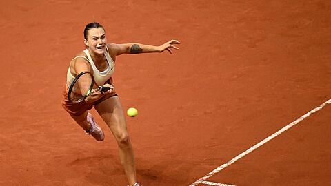 Aryna Sabalenka in Aktion.